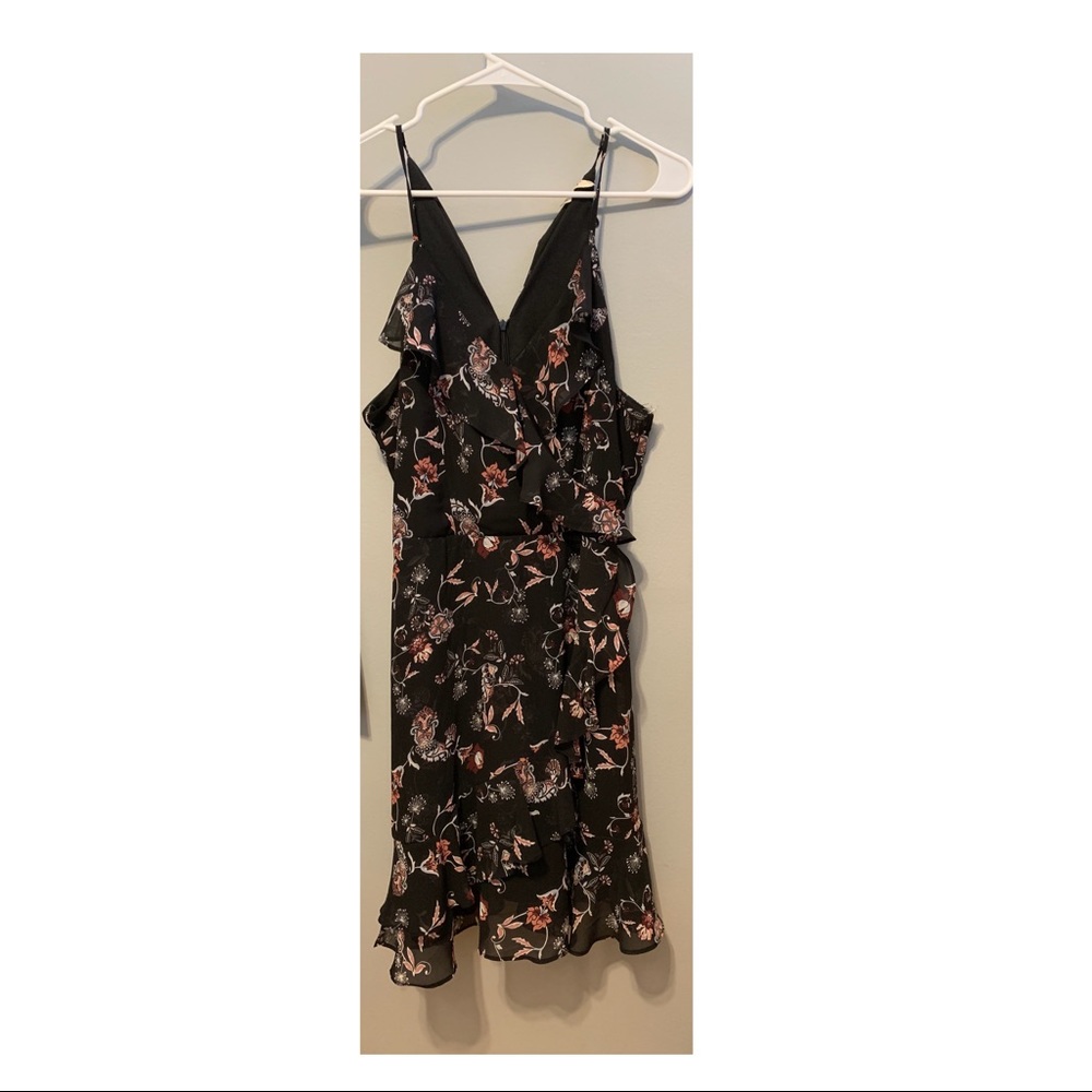 Little black flowery dress